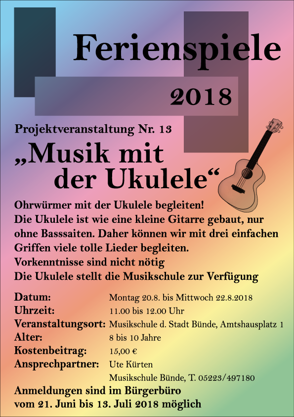 Ferienspiele-Aushang Ferienspiele-Aushang