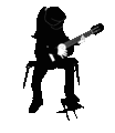 Silhuette Gitarre Kind Silhuette Gitarre Kind