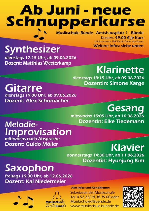 Schnupperkurse 2026-02